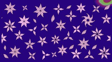 Robot resim tarzı mavi renkler. Raster illüstrasyonu. El yapımı çiçek ve bitki koleksiyonu. Şirin karalamalı çiçek desenli çizim. Raster illüstrasyonu.