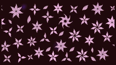 Renkli Bahar Teması eskiz kalıbı. Raster Şirin kumaş deseni. Eskiz klasiği. Düz Çiçek Elementleri Tasarımı.