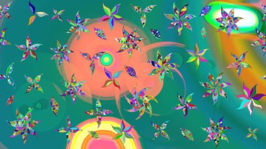 Moda arka planında parlak buketler. Eski usul küçük çiçekli şirin bir eskiz deseni. Kumaş, duvar kağıdı ve kağıt üzerine baskı yapmak için gelişen arka plan. Raster illüstrasyonu.