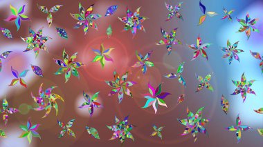 Güzel suluboya çiçekler, ilham verici çiçek desenli eskiz arkaplanı. Raster..