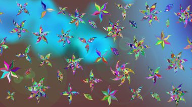 Moda baskısı. Dekorasyon ve tasarım için güzel bir desen. Raster illüstrasyonu. Çiçeğin suluboya çizimlerinin mükemmel deseni. Suluboya çizim kalıbı. Eski.