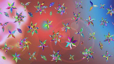 Pembe renklerde. Çiçek. Raster illüstrasyonu. Taslak dekoratif arka plan, çiçek mandala.