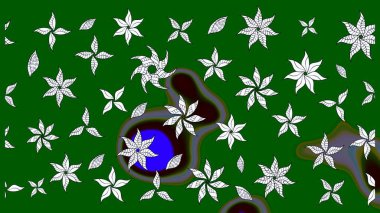 Sketch Floral Pattern in Raster illustration. Fancy fabric pattern. Colour Spring Theme sketch pattern Background. Flat Flower Elements Design.