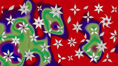 Kırmızı renkte çiçekler olan çiçek deseni çiz. Suluboya tarzında kırmızı renkte çiçekler.