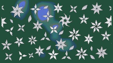 Tomurcukları çiçek olan sevimli bir çiçek deseni. Eskiz geçmişi. Raster illüstrasyonu. Kumaş, tekstil, duvar kağıdı baskısı için. Eski usul. Raster..