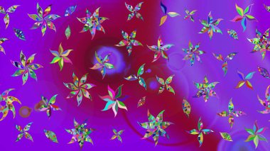 Güzel kumaş deseni. Bahar çiçekleriyle güzel bir çiçek deseni çizmişsin. Raster illüstrasyonu.