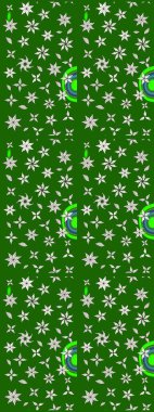 Eskiz arkaplan modeli. Raster hisseleri. Suluboya, elle çizilmiş. Yeşilde çiçekler.