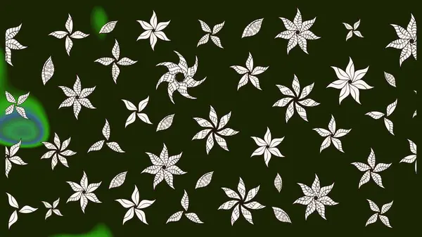 Çiçek deseni. Gri renkli çiçek çizimi. Şatafatlı bahar bahçesi dokusu. Raster illüstrasyonu. Gri renkli çiçekler.