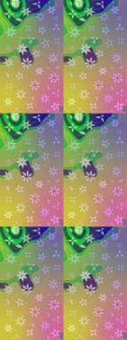 Güzel suluboya yaz çiçekleri deseni..