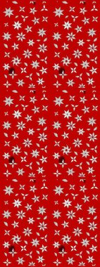 Çiçekli karalama şeklinde Raster çiçek deseni. Yumuşak, bahar çiçekli arka plan. Kırmızı renkte çiçekler.