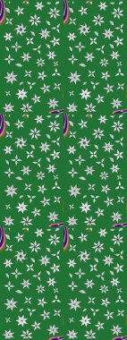 Karalama çiçekleri çizim kalıbı. Sanat, çiçeklere ilham verir ve arka plan bırakır. Yeşil el çizimi desen. Raster deseni.