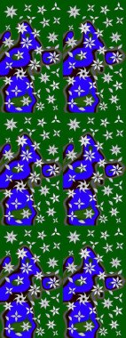 Elle çizilmiş sonbahar çiçeği deseni. Renkli yeşil çizim kalıbı. Doodle tarzı. Tekstil ve kapak tasarımı için mükemmel. Yeşil renkte çiçekler.