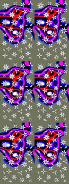 Suluboya desenli çiçek deseni. Dekorasyon ve tasarım için güzel bir desen. Moda baskısı. Çiçeğin suluboya çizimlerinin mükemmel deseni. Ayarlanmış.