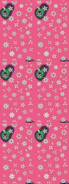 Çiçekli güzel suluboya desen. Raster illüstrasyonu. Pembe renklerde.