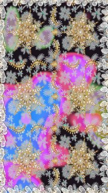 Kış kar dokusu duvar kağıdı. Sembol bayramı, yeni yıl kutlamaları, altın desenler. Noel altın kar tanesi kusursuz desen. Gri renkli altın kar taneleri.