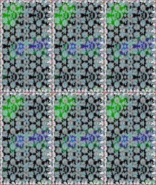 Gri çiçekli eskiz deseni, suluboya çiçek deseni, sevimli çiçek, duvar kağıdı, kart ya da kumaş için fayanslı. Raster - stok.