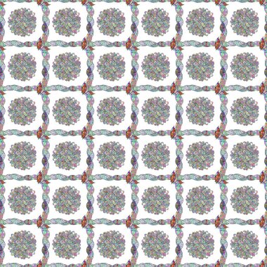 Küçük çiçekte şirin bir desen. Çiçekli yaz çiçekleri. Robot resim. Moda baskıları için zarif bir şablon. Motley illüstrasyonu. Küçük renkli çiçekler..