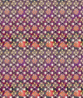 Basit bir kar tanesi. Mor ve bej renkli tatlı kar taneleri. Kışın sembolü, mutlu noeller, mutlu yeni yıl kutlaması Raster illüstrasyonu. Soyut duvar kağıdı, ambalaj dekorasyonu.