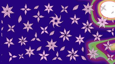 Raster illüstrasyonu. Flower eskiz arka planı. Şatafatlı bahar bahçesi dokusu. Çiçek deseni.