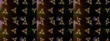 Robot resim. Raster illüstrasyonu. Siyah, kahverengi ve gri renkte çiçekler. Şirin çiçek elementleri..