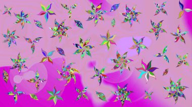 El çizimi çiçek çizimi deseni (fayans). Şirin çiçekli, desenli, nötr renklerde renkli eskiz deseni. Tekstil için suluboya çizim deseni.