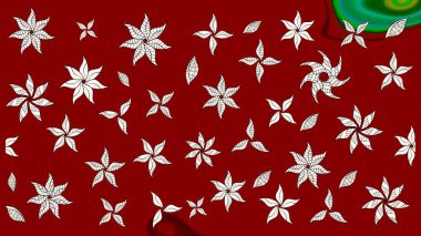 Çiçekli yumuşak bir eskiz şekli. Raster çiçekleri klasik tarzda çizilmiş. Kibarca, kırmızı renkte bahar çiçekleri. Raster illüstrasyonu.