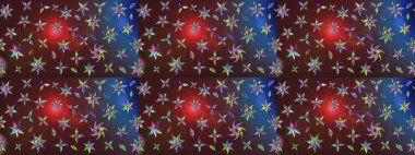 Şirin çiçekli, desenli, kahverengi renkli bir eskiz deseni. El çizimi çiçek çizimi deseni (fayans). Tekstil için suluboya çizim deseni.