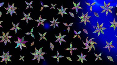 Raster illüstrasyonu. Küçük çaplı çiçeklerdeki basit şirin desenler. Tekstil veya kitap kapakları, imalat, duvar kağıtları, baskı, hediye paketi ve yapıştırma kitabı için çiçek eskiz geçmişi.