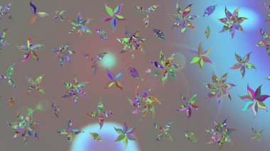 Arkaplan dokusu, duvar kağıdı, çiçek temalı gri renkler. Soyut etnik raster çizim kalıbı. Kabile sanatı boho baskısı, klasik çiçek arkaplanı.