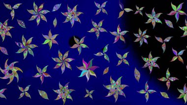 Raster illüstrasyonu. Küçük çiçekteki sevimli çiçek deseni. Güzel kumaş deseni. Güzel karalamalı çiçek deseni çiz..