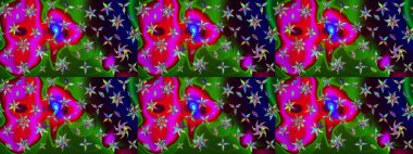 Raster Güzel kumaş deseni. Çiçek arkaplan ile soyut zarafet çizim deseni.