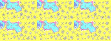 Eskiz modeli etnik tasarım. Çiçekleri, deniz kabukları, mandalaları ve suluboya efektleriyle donanma geçmişi. Yatak çarşafları, ceket, paket tasarımı, kumaş ve moda kavramları için tekstil baskısı.