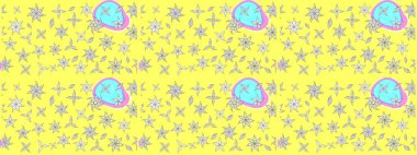 Eskiz arkaplan modeli. Sarı yapraklı yabani çiçekler. Suluboya, elle çizilmiş. Raster illüstrasyonu.