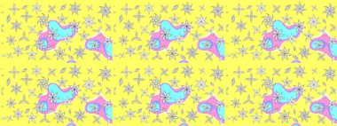 Gömlek, arka plan modelini çiz. Tropik çiçekler. Sarı renkte çiçekler.