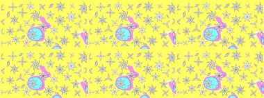 Organik motif arka planı. Çizim kalıbı. Raster illüstrasyonu. Ultraviyole kumaş deseni.