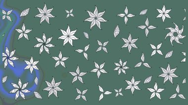 Raster Henna tarzı. Etnik Mandala havlusu. Tebrik kartı geçmişi, boyama kitabı, arkaplan ve tekstil için kullanılabilir. Sınır Kızılderili çiçekli paisley patten. Taslak süsleme izi.