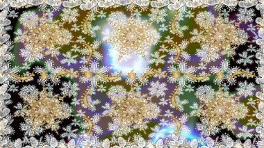 Kusursuz altın desenli bukleler. Tarafsız renklerde kusursuz desen. Raster altın pürüzsüz desen. Doğu tarzında altın elementler arabesk.