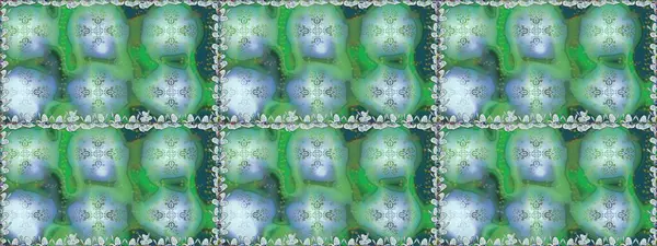 Miles Fleur, süslü püslü bir süs. Raster illüstrasyonu. Tomurcukları papatya çiçekleri olan sevimli bir çiçek deseni. Kusursuz bir geçmişi var. Kumaş, tekstil, duvar kağıdı baskısı için. Antika retro tarzı.