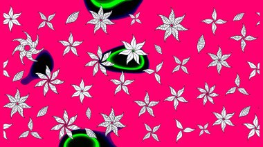 Düz Çiçek Elementleri Tasarımı. Mor renkte çiçekler. Güzel çiçek deseni. Renkli Bahar Teması çizim şablonu.