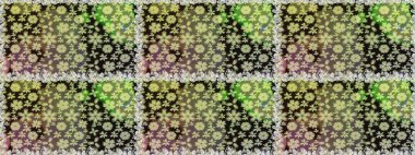 Gri renkli parlak çiçekli halı ile kusursuz desen..