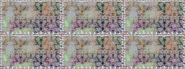 Raster illüstrasyonunda kusursuz çiçek deseni. Renkli Bahar Temalı Kusursuz Arkaplan. Süslü kumaş deseni. Düz Çiçek Elementleri Tasarımı.