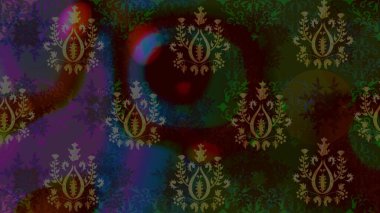 Çiçek buketleriyle klasik bir eskiz şekli. Raster illüstrasyonu. Gri renklerde.