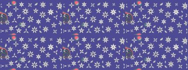 Güzel kumaş deseni. Küçük çiçekteki sevimli çiçek deseni. Raster illüstrasyonu. Güzel karalamalı çiçek deseni çiz..