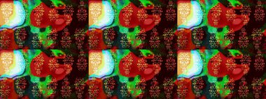 Şirin, zarif çiçekler Raster illüstrasyonu. Yapraklı çizim şekli. Davetiye ve kartpostal tasarımı için dekoratif çiçek unsurları. Poster ya da kapak için arka plan. Tekstil için figür.