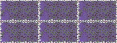 Şirin kelebeklerin kusursuz desenleri. Elle çizilmiş illüstrasyon. Raster. Moda Kumaşı Tasarımı. Mor renkli resimler.