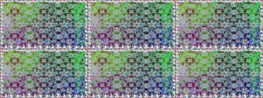 Renkli Bahar Temalı Kusursuz Arkaplan. Düz Çiçek Elementleri Tasarımı. Çiçeksel fantezi tasarımı. Parlak bir arka planda..