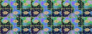 Mavi renkler üzerine grafiksel modern eskiz deseni. Skeç raster arka planı. Çiçek desenli çizim. Duvar kâğıdı barok, İspanyol kumaşı.