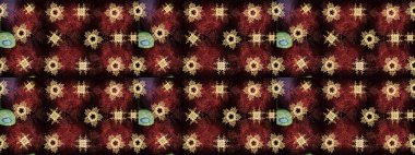 Güzel kar tanesi. Soyut kış kahverengi, siyah ve kırmızı süs. Raster illüstrasyonu. Yuvarlak raster kar tanesi. Renkli arka planda izole tatlı kar taneleri.