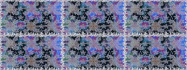 Kızılderili desenli desenli desenli şal deseni. Etnik Mandala süsü. Raster Henna dövme stili. Tekstil, tebrik kartı, boyama kitabı, telefon kılıfı baskısı için kullanılabilir.