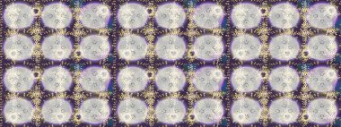 Farklı kar tanesi toplama rasterleri, tarafsız, gri ve mor renkte kış elementleri. Raster Noel soyut renkli arkaplan ve tatlı kar tanesi.